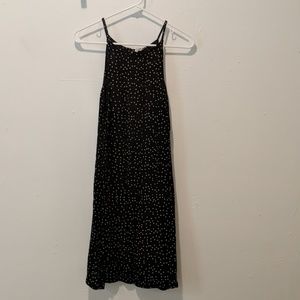 Roxy black and white polka dot dress